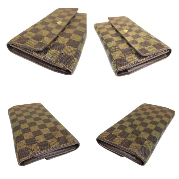 Authentic Louis Vuitton Portefeuille Damier Ebene Leather Wallet jp90-111425 - Picture 5 of 16
